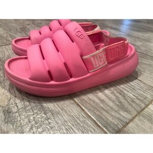 UGG Sport Yeah‎ Sandals size 9 Pink Barbiecore Shoes Slide slingback Womens